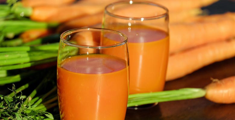 bebidas vegetales de zanahoria