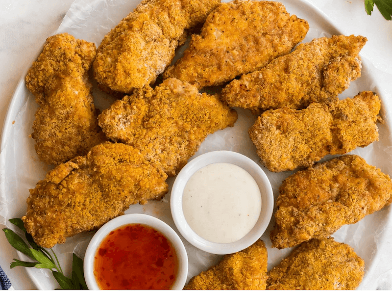 receta Pollo Rebozado en Freidora de Aire