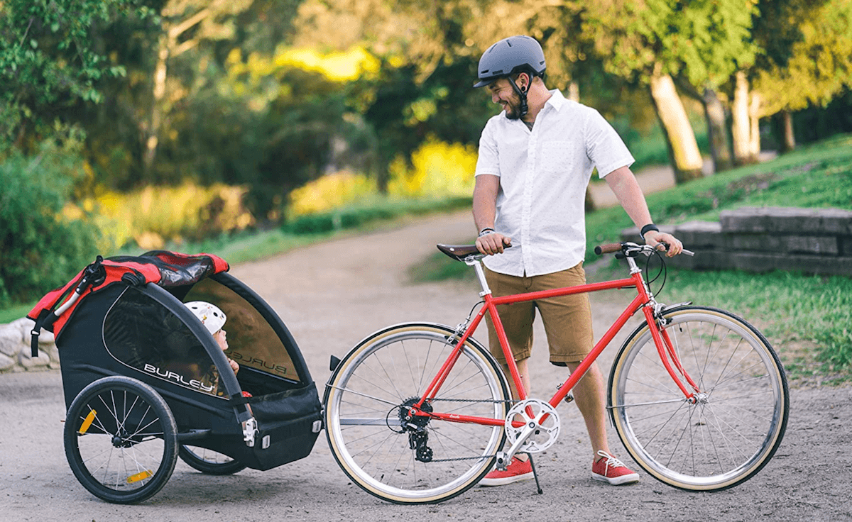 remolque de bicicleta para bebe