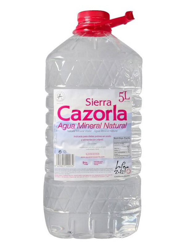 agua mineral cazorla 5l